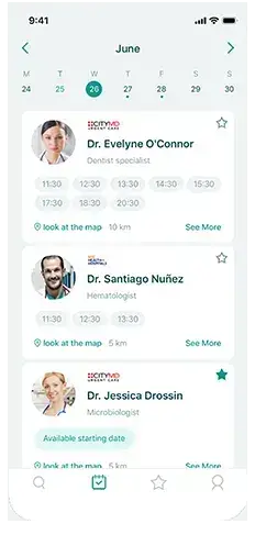 Evexia Doctor - iPhone/iPad App for Medical Appointments - Calendar