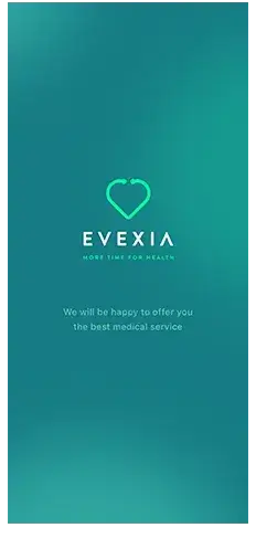 Evexia Doctor - iPhone/iPad App for Medical Appointments - Home Screen