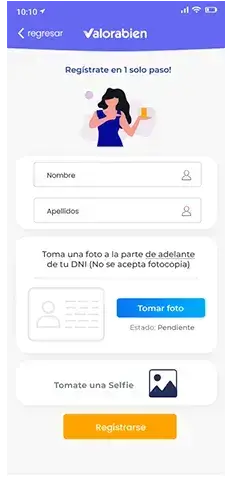 Flutter App Development - Valorbien - Register