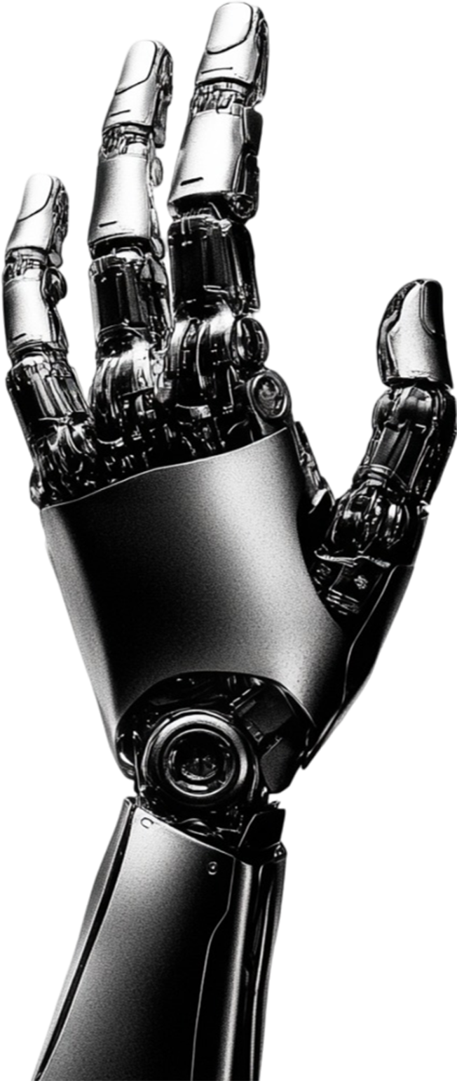 Futuristic Robot Hand Bottom