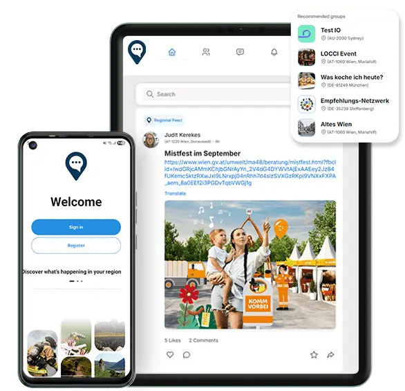 Locci App features