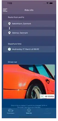 React Native Mobile App Development - Commute App - Ride Info