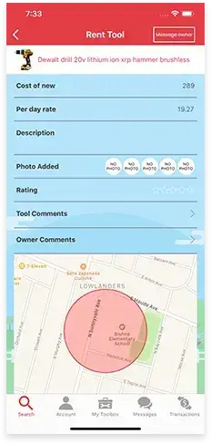 The Good Neighbour - iOS App for Tool Rentals