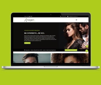 Anagen Hair Restoration in Web Design Portfolio