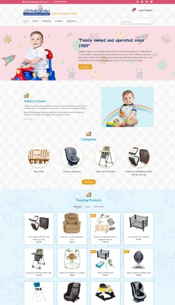 A Baby's Choice in Web Design Portfolio