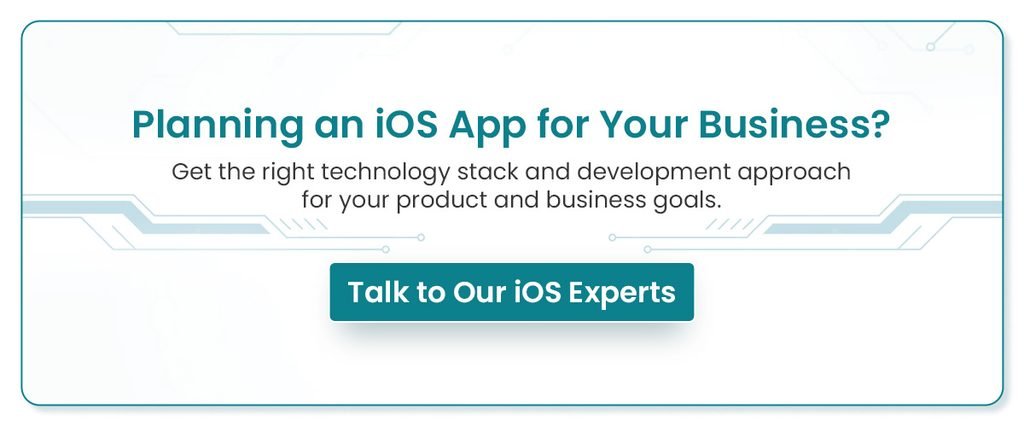 iOS app cta