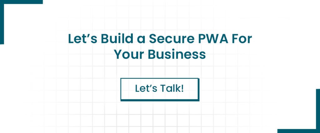 Progressive web app cta