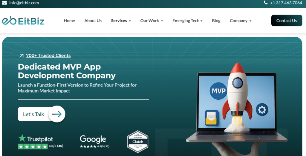 EitBiz - Top MVP Development Companies